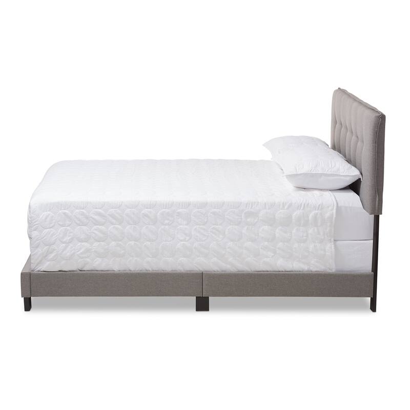 Audrey Modern and Contemporary Fabric Upholstered Size Bed