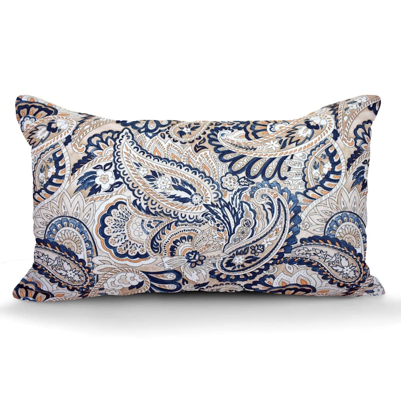 Decorative Indoor/Outdoor Weatherproof Throw Pillows with Inserts for Your Patio Furniture, Chairs, Indoor Décor - 12x20 Inches