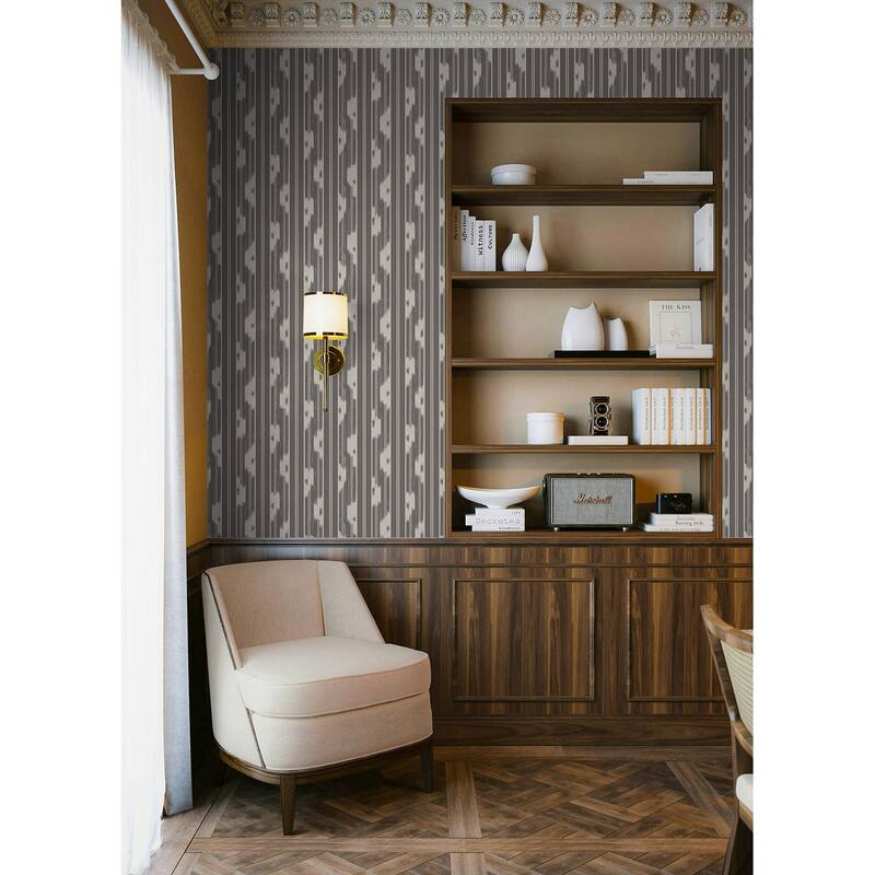 NuWallpaper Waverly Ojai Charcoal Peel and Stick Wallpaper - N/A