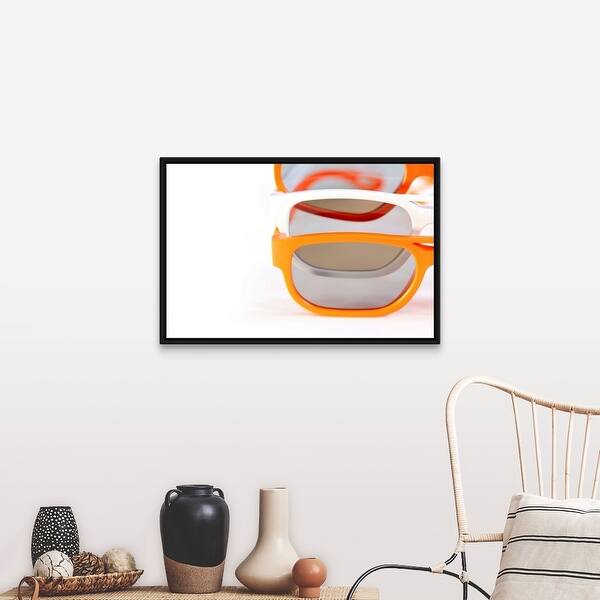 Shop 3d Glasses Black Float Frame Canvas Art Overstock 25505272