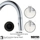preview thumbnail 9 of 8, Karran QT-812 Top Mount 33 in. Large Single Bowl Quartz Kitchen Sink in Grey With Kitchen Faucet in Stainless Steel