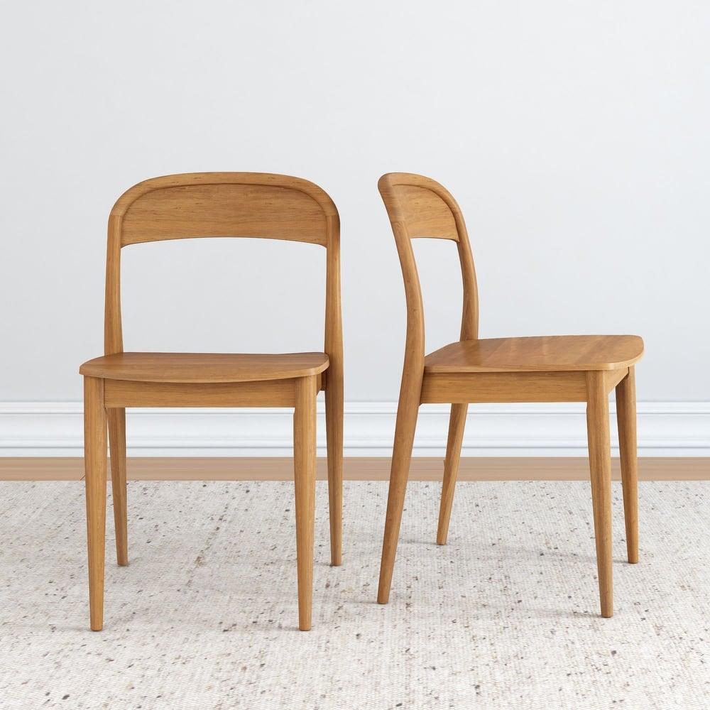 Plank and Beam Loar Mid-Century Modern Solid Wood Dining Chair