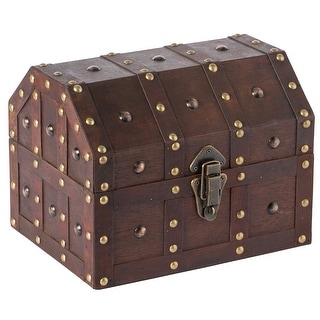 Vintage Caribbean Pirate Chest - Brown