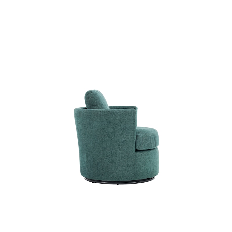 29.5" Polyester Swivel Arm Chair