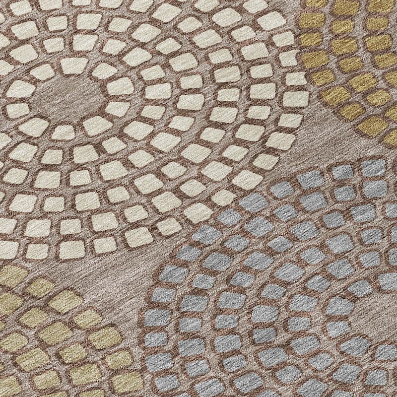 Machine Washable Indoor/ Outdoor Chantille Contemporary Geo Rug
