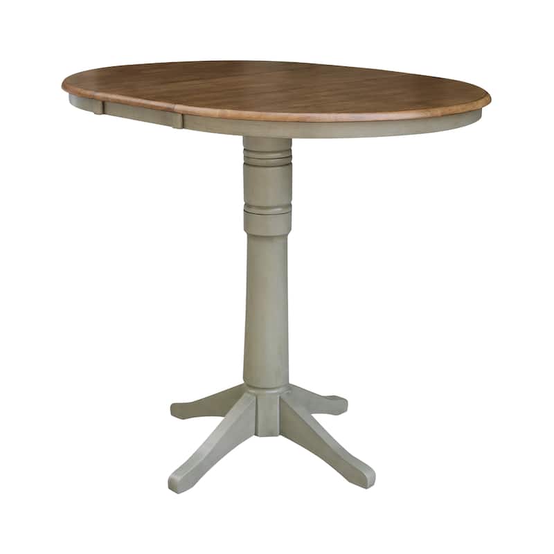 36" Round Top Pedestal Table w/12" Leaf