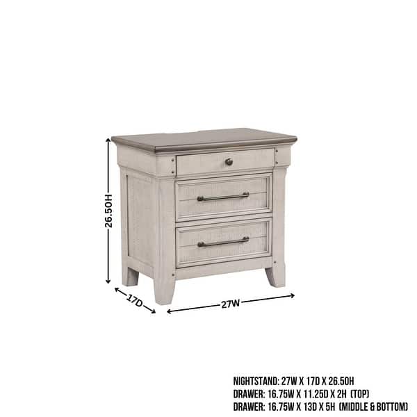 dimension image slide 4 of 5, Roundhill Furniture Walcott 6-Piece Bedroom Set with Touch LED Lighting