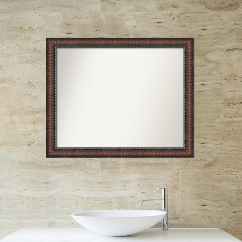 Caleb Brown Non-Beveled Framed Bathroom Vanity Wall Mirror - Caleb Brown