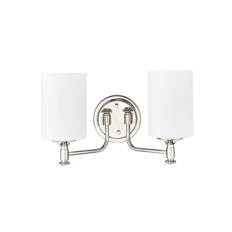 Millennium Lighting Ailey 2/3 Light Vanity Fixture - 2 Light - Polished Nickel