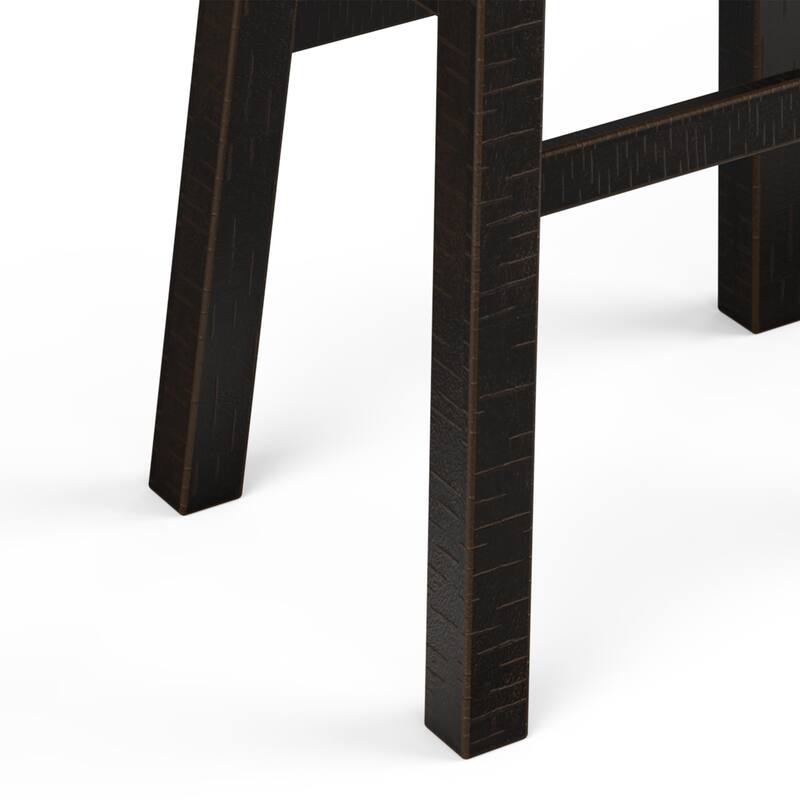 Solid Wood Modern Midnight Bar Stool Set of 2