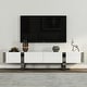 preview thumbnail 55 of 59, 79 inch Wood TV Stand Partial Assembly Entertainment Center Modern Media Console with Drawers and Storage Cabinets