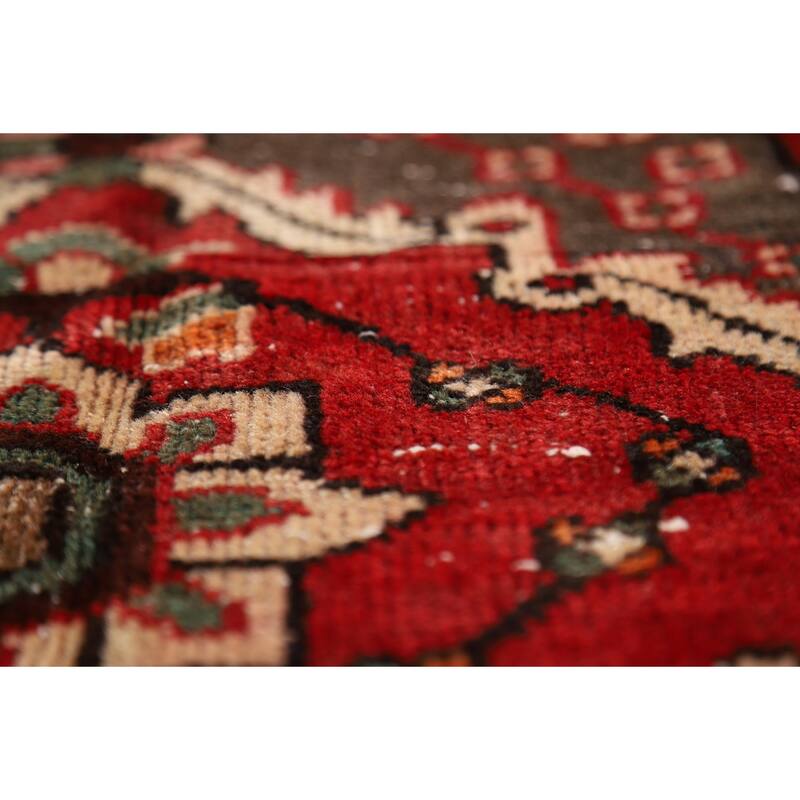 Red Bakhtiari Persian Area Rug Hand-Knotted Wool Carpet - 4'11" x 7'1"