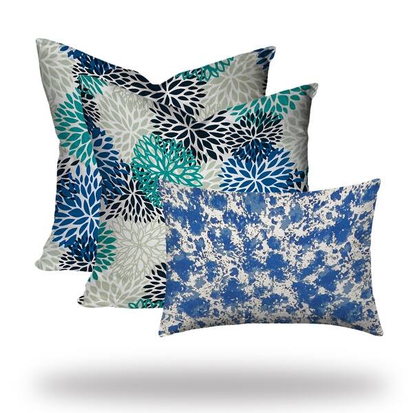 SAMOA Collection Indoor/Outdoor Lumbar Pillow Set, Zipper Covers w