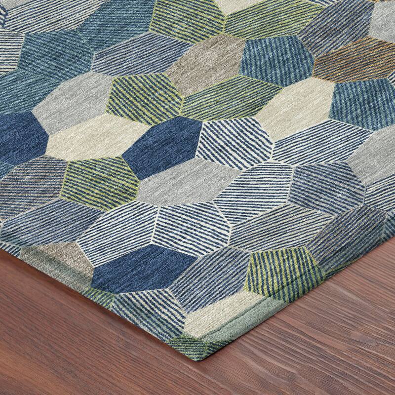 Machine Washable Indoor/ Outdoor Modern Loyd Chantille Rug