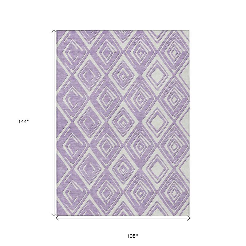 HomeRoots Geometric Transitional Rectangle Outdoor Rug