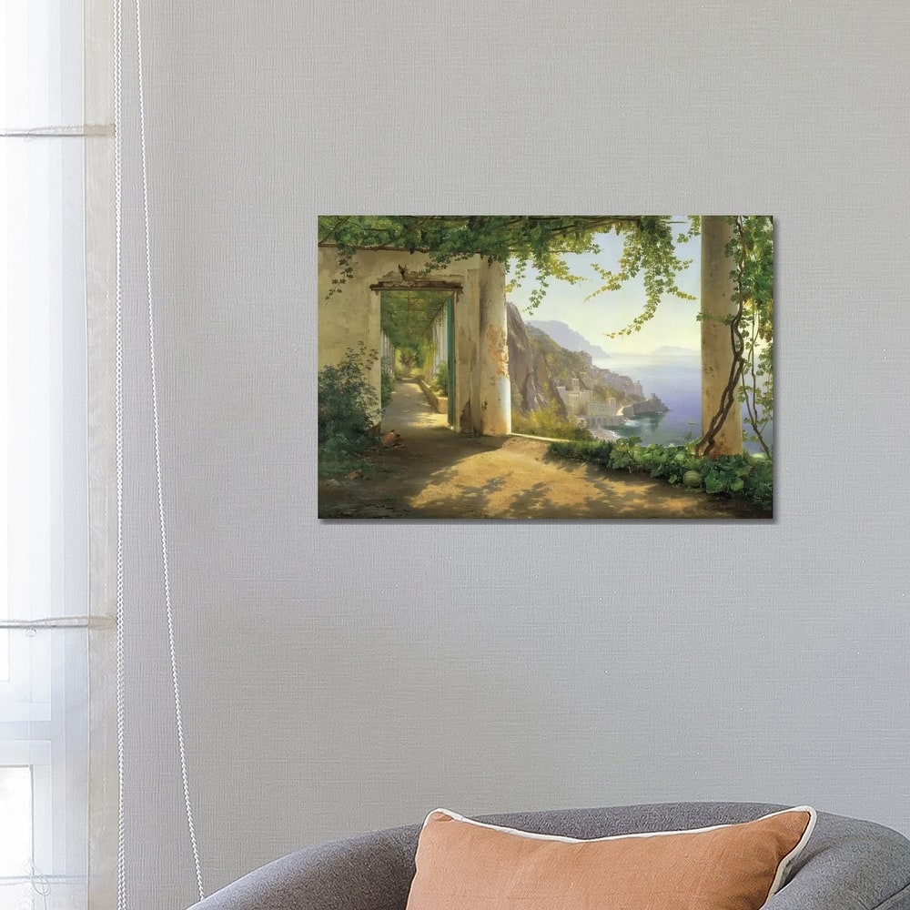 iCanvas "View To The Amalfi Coast" by Carl Frederick Aagaard Canvas Print