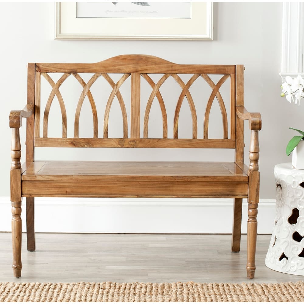 SAFAVIEH Ivah Distressed White Bench - 40" x 19.7" x 36" - 40Wx20Dx36H