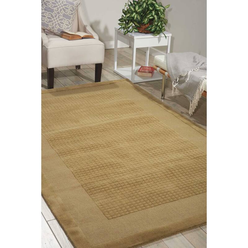 Nourison Westport Solid Border Hand-tufted Wool Area Rug