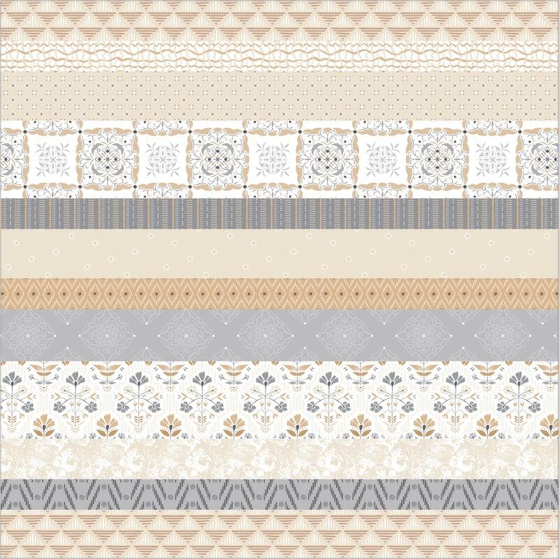 Kathy Ireland Peaceful Elegance Stripe 71" x 72" Shower Curtain