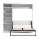 preview thumbnail 71 of 91, Pur Full Murphy Bed with Shelving Unit (84W) by Bestar