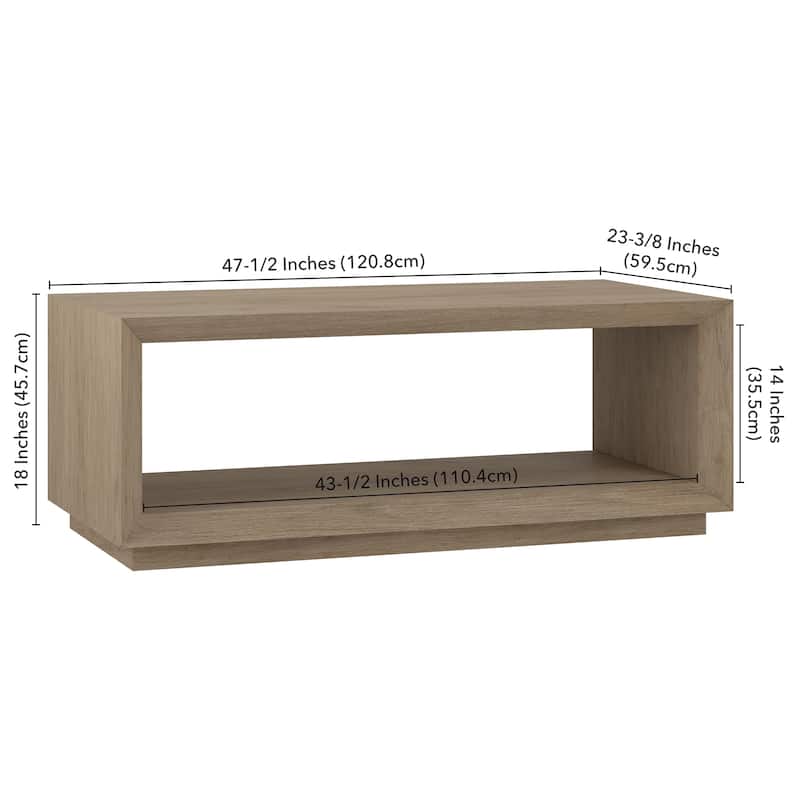 Tannen 48" Wide Rectangular Coffee Table