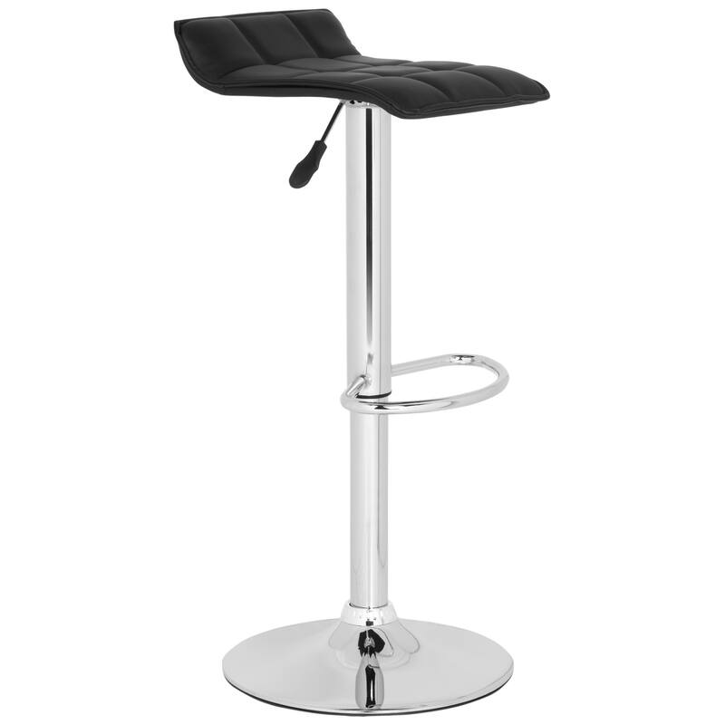 SAFAVIEH Randi White Adjustable 22.4-31-inch Swivel Bar Stool - 15.2" x 15.8" x 25.2" - 15Wx16Dx34H