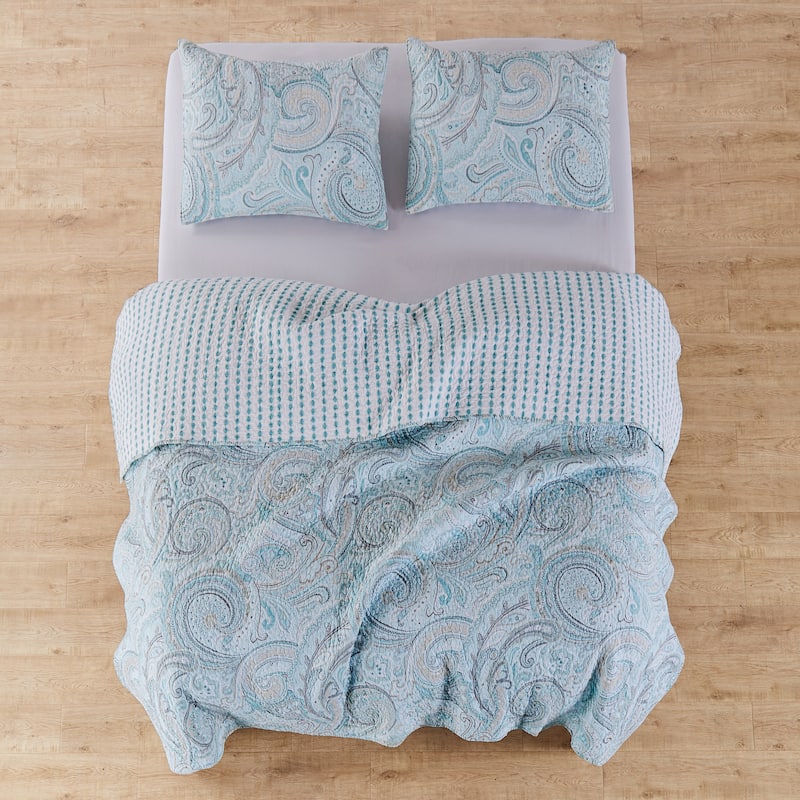 Spruce Spa Full/Queen Quilt Set - Levtex Home