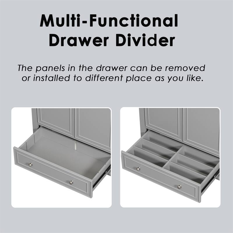 30" Multi-functional Bathroom Vanity without Sink, Base Only