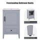 preview thumbnail 15 of 21, 20" Bathroom Vanity with Sink, Bathroom Cabinet with Two Doors, Door Shelf Storage and Adiustable Foot Pads, A Drawer