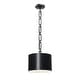 preview thumbnail 1 of 3, Brian Patrick Flynn for Crystorama Alston 1 Light Matte Black Mini Chandelier - 12'' W x 10'' H 12'' W x 10'' H