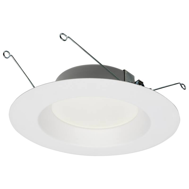 12.5 Watt LED Downlight Retrofit 5-6" 5000K 120 Volts Dimmable White Finish