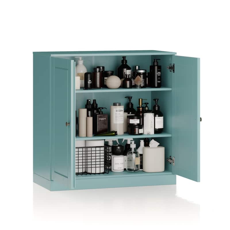 Palace Imports 100% Solid Wood 32" Bathroom Cabinet with Solid Doors and Adjustable Shelves