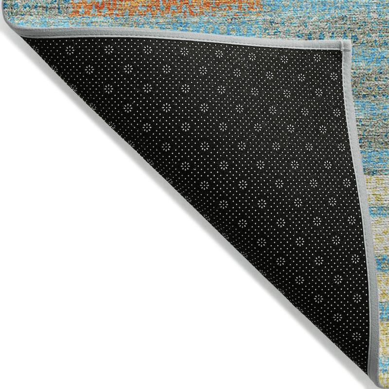 HomeRoots Striped Modern Rectangle Outdoor Rug