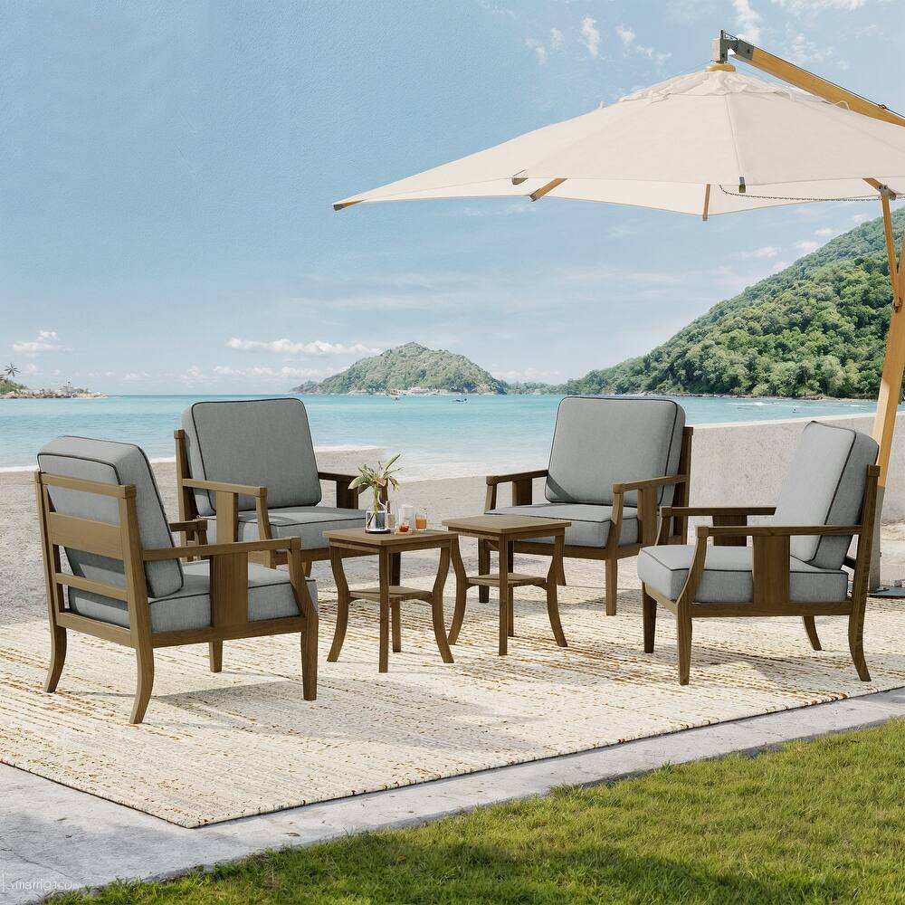 Patio Conversation Sets with Side Table(Set of 6)