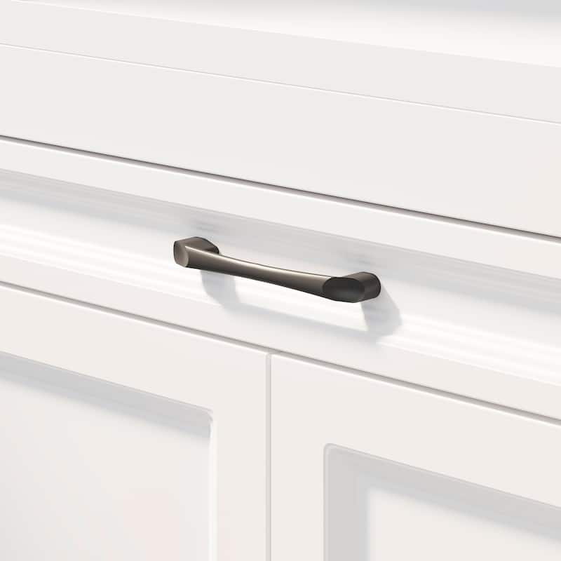 Versatile White Washer Cabinet & Bathroom Cabinet：Spacious Countertop and Storage