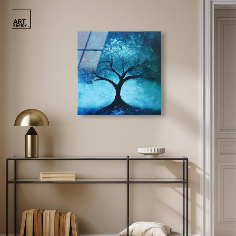 Tree of Opposites III Acrylic by Art Remedy, Ready to Hang