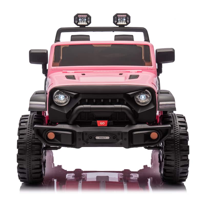 24V Two-Seater Kids Ride On Electric Car W/Parents Control,400w Motor,Provide A Speed Of 1.86-4.35mph For Kids Of 3+
