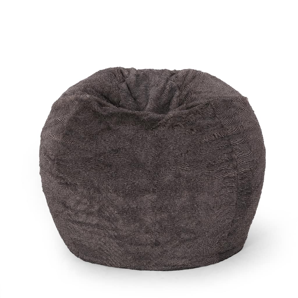 3 Foot Rounded Faux Fur Bean Bag