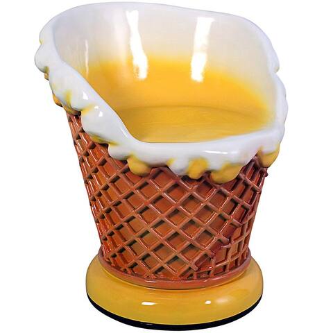 Design Toscano NE130020 Ice Cream Parlor Chair, Full Color