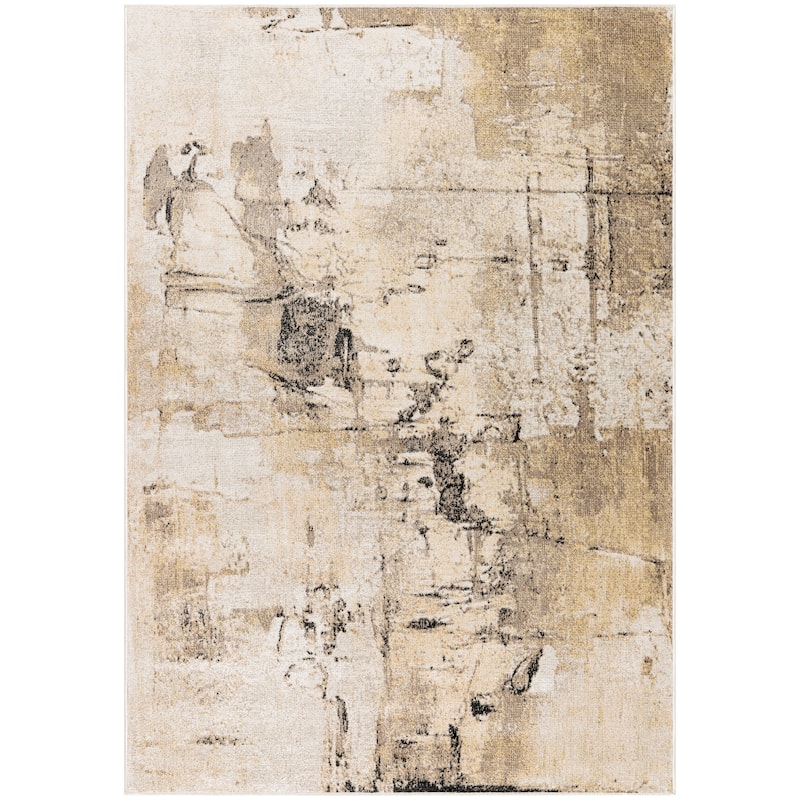 Nourison Washable Decor Indoor only Machine Washable Contemporary Area Rug - Mocha - 9' x 12' - Rectangle