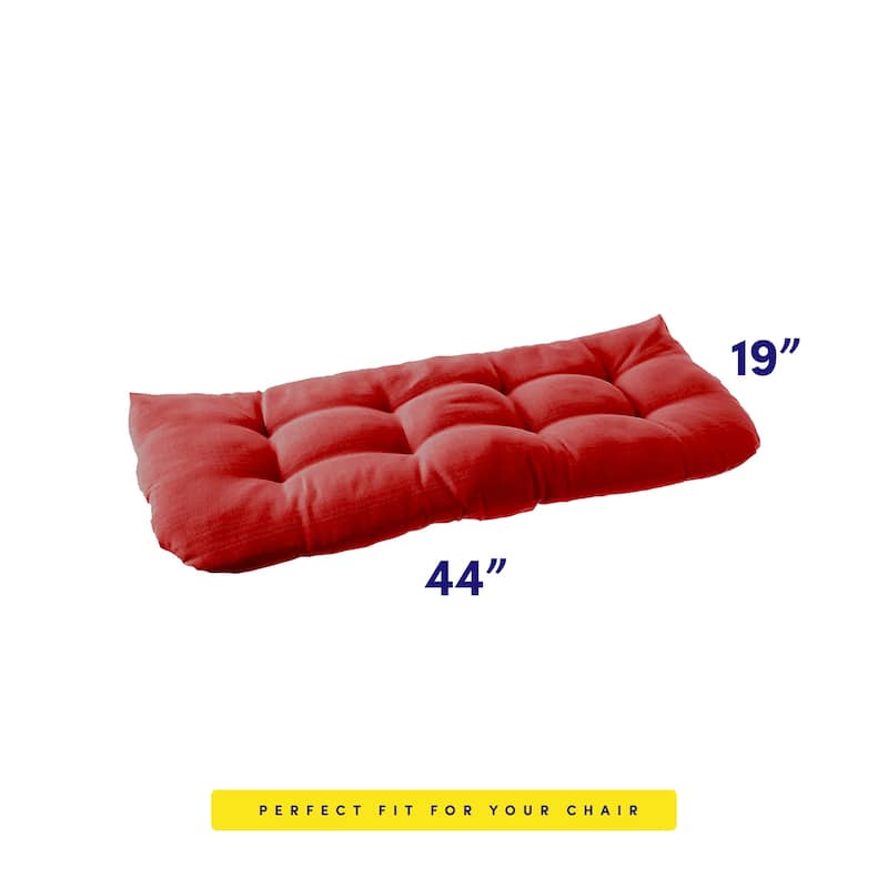 Sweet Home Collection 44" x 19" Tufted Outdoor Loveseat Cushion