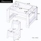 preview thumbnail 12 of 10, Wooden Kids Play Table and 2 Chairs Set with 7 Storage Compartments