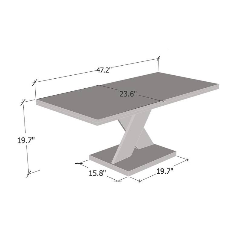 Cross 47" Coffee Table