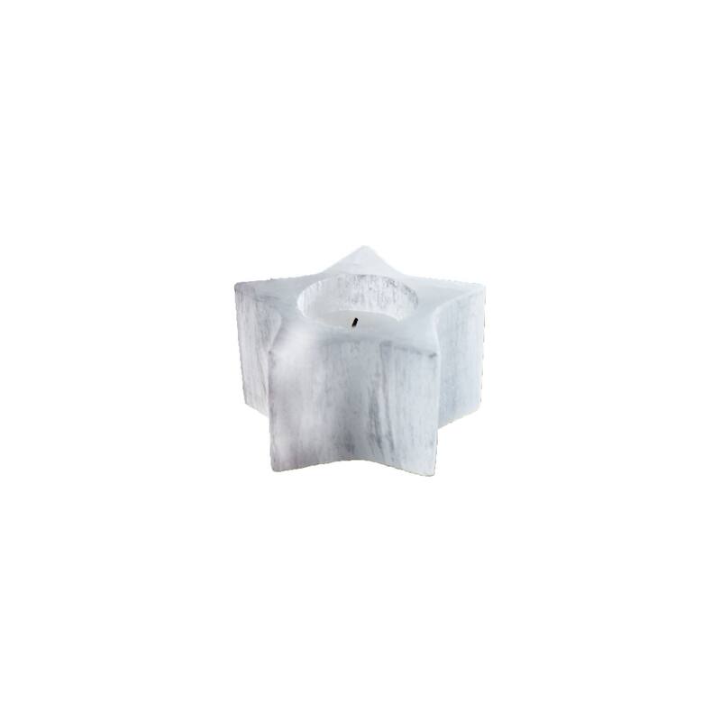 Selenite Star Candle