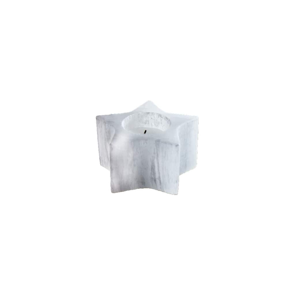 Selenite Star Candle