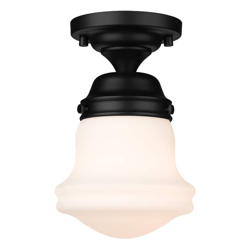 Vaughn 1 Light 6 inch Matte Black Flush Mount Light