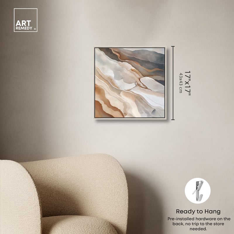 Earthen Flow Canvas by Art Remedy