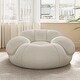 preview thumbnail 2 of 5, WOWMAX Oversized Accent Chair, Comfy Round Sofa Chair, Deep Seat Armchair For Living Room Bedroom Reading Nook