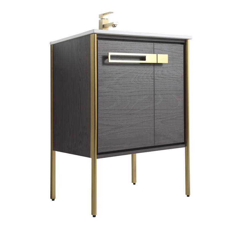Fine Fixtures Oakville Bathroom Vanity with White Ceramic Sink