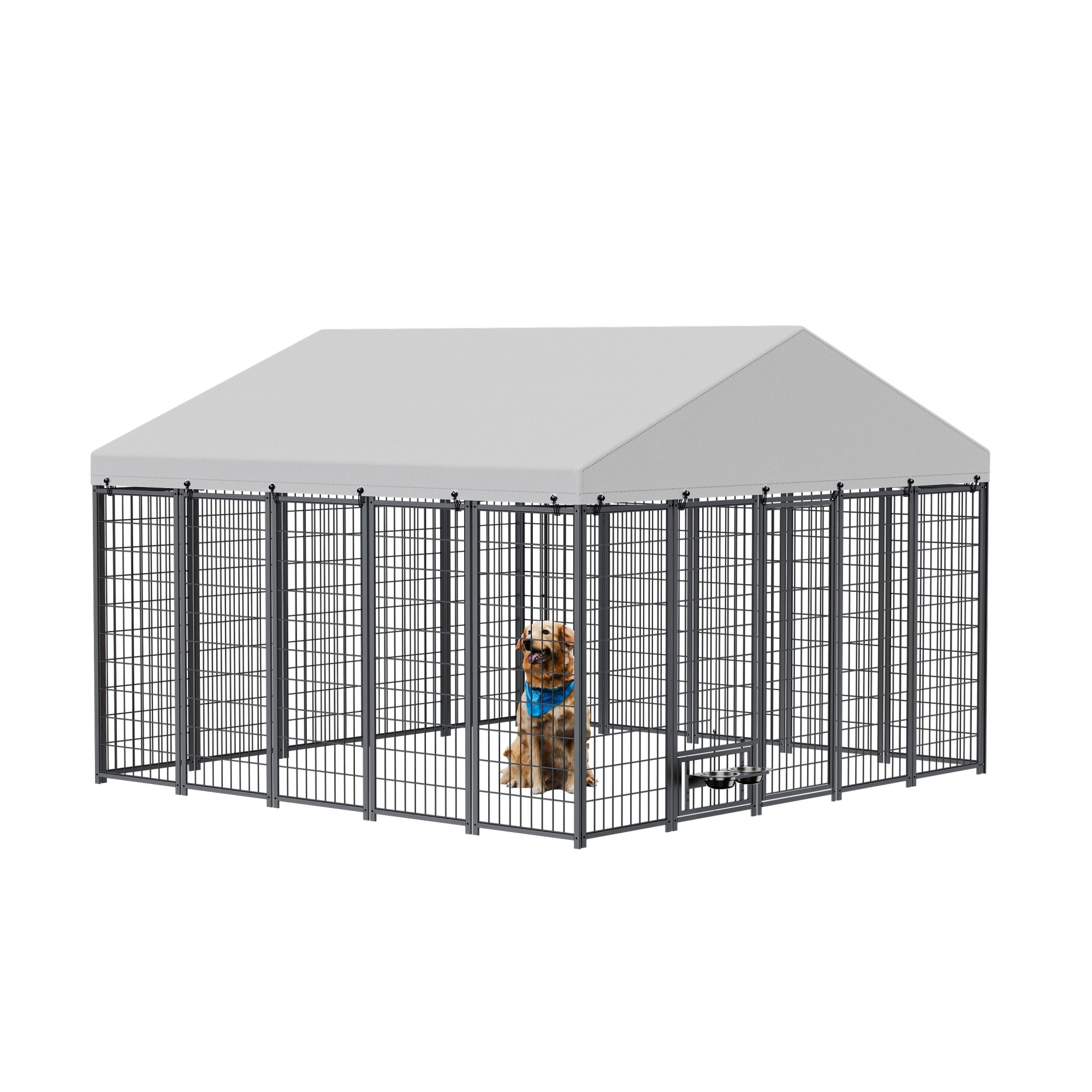 115in UV Resistant Roo Iron Outdoor Dog Kennel Run Pen